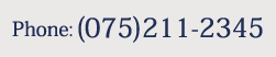 Phone:(075)211-2345